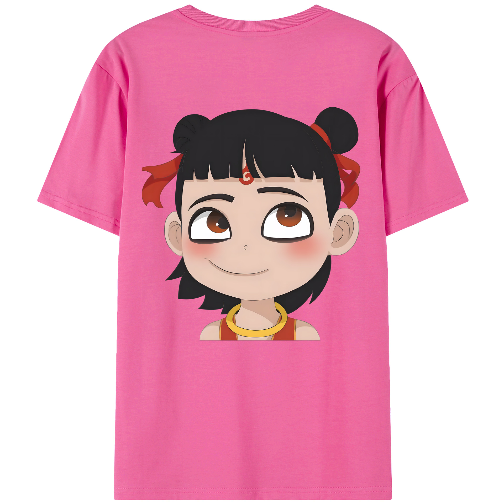 （画像用） Ne Zha 2 ナタ 魔童の大暴れ レディース半袖Tシャツ(バックプリント)